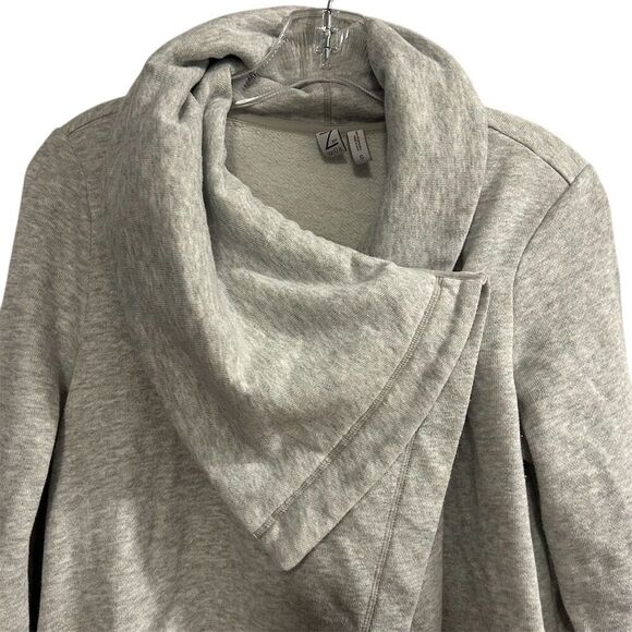 Zella Women's Shooting Star Drape Gray Cardigan Sweater Size S Open Front - Picture 6 of 16